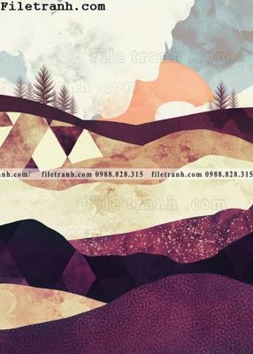 File in trần hinh anh son Morandi doc 147 (bản gốc 3D) sống động