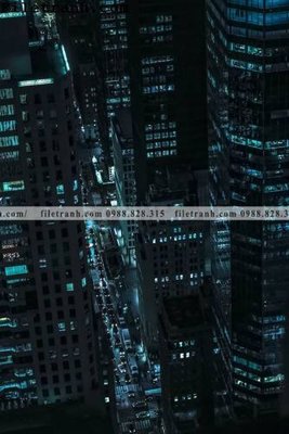 File tranh hinh anh thanh pho doc tuyet dep 118 (bản gốc) trang trí văn phòng