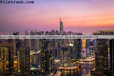 Chi tiết file tranh tráng gương hinh anh thanh pho ngang dep 120 (ảnh gốc)