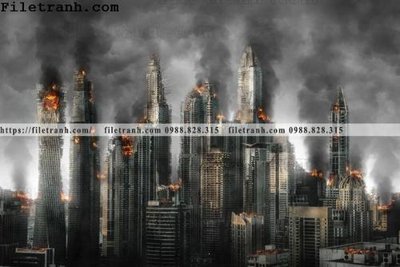 File gốc hinh anh thanh pho ngang dep 124 (in lụa) tranh mã đáo