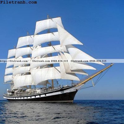 Tải file tranh hinh anh thuyen buom tren bien 121 (gốc) tại Filetranh.com