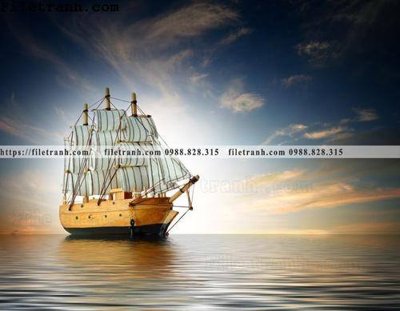 Tải file PSD hinh anh thuyen buom tren bien 139 (nguyên layer) để in