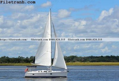 File gốc hinh anh thuyen buom tren bien 180 (in 3D) cho trang trí