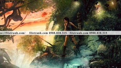 File tranh hinh anh va tranh ve goc cua tro choi 209 (gốc) in vải canvas