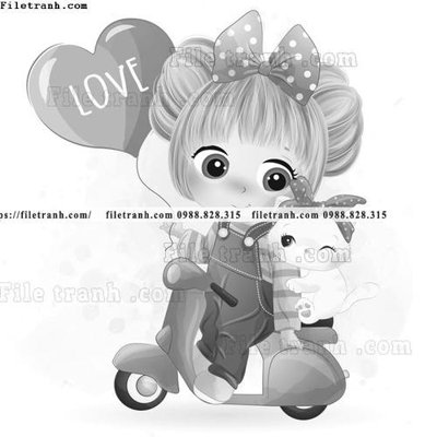 Mua file gốc hinh anh vector co gai hoat hinh 1506 (chất lượng) tại Filetranh.com