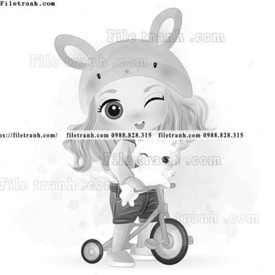 File ảnh hinh anh vector co gai hoat hinh 1511 (gốc) in standee
