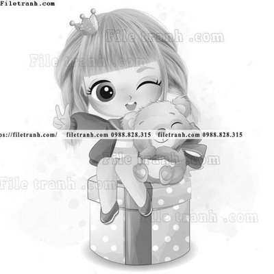 File ảnh gốc hinh anh vector co gai hoat hinh 1540 không vỡ nét