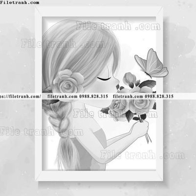 Tải xuống file tranh gốc hinh anh vector co gai hoat hinh 1546 (PSD/TIFF)