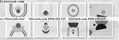 File tranh in trần 3D hinh anh vector truu tuong Morandi 107 (ảnh gốc)