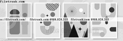 File gốc hinh anh vector truu tuong Morandi 141 (in lụa) cao cấp