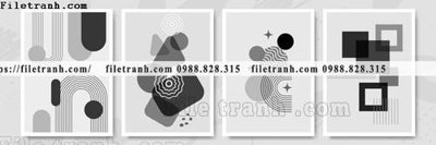 File PSD hinh anh vector truu tuong Morandi 143 (bản gốc) độ phân giải cao