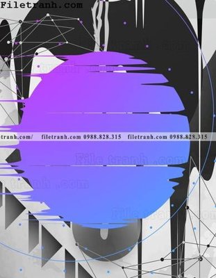 File tranh hinh hoc duong cong 188 (bản gốc) in canvas