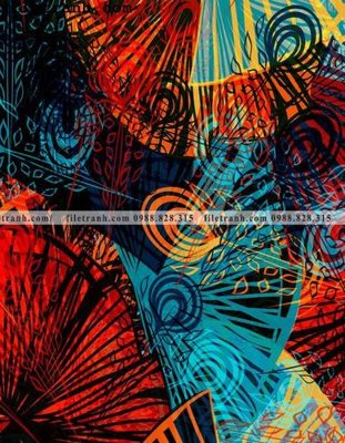 File tranh hinh hoc duong cong 216 (bản gốc) treo quán cafe