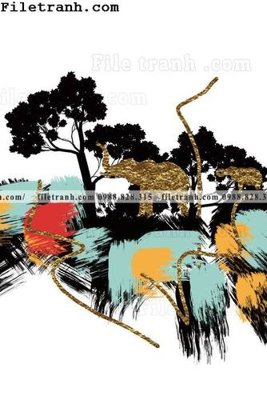 File tranh trang trí hinh hoc duong cong 243 (file gốc)