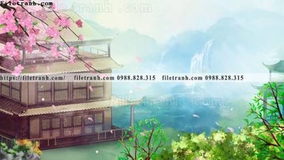 File PSD hinh minh hoa phong canh Trung Quoc toa nha 527 (nguyên gốc) chất lượng cao