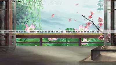 File in ấn hinh minh hoa phong canh Trung Quoc toa nha 535 (bản gốc) cao cấp