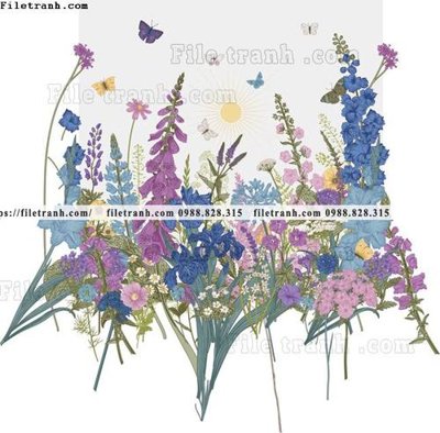 File gốc hoa chau au tranh dan tuong 1506 (in ấn) màu sắc trung thực