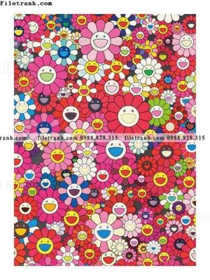 File gốc hoa mat troi hoat hinh 509 (in lụa) tranh thuận buồm