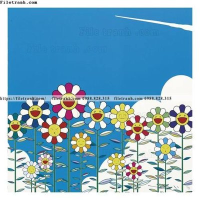 Tải xuống file tranh gốc hoa mat troi hoat hinh 510 (PSD/TIFF)