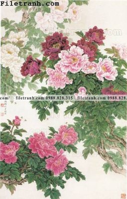 File gốc in tráng gương hoa mau don ve tay 146 chi tiết