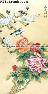 File tranh gốc PSD hoa mau don ve tay 156 còn nguyên layer