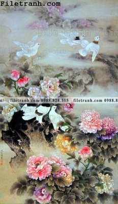 Tải file hoa mau don ve tay 163 (gốc) in trên mọi chất liệu