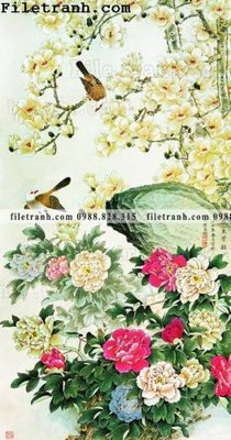 File tranh gốc hoa mau don ve tay 170 (sắc nét từng chi tiết)