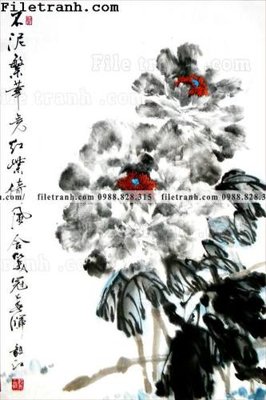 Tải file hoa mau don ve tay 172 (PSD) cho in ấn quảng cáo