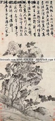 File ảnh hoa mau don ve tay 182 (gốc) dùng in Pano