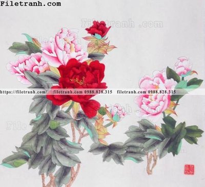 File gốc hoa mau don ve tay 196 (cho in UV) siêu nét