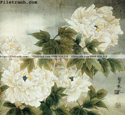 File gốc hoa mau don ve tay 209 (in 3D) nghệ thuật