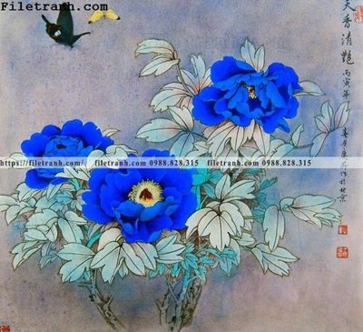 Download file hoa mau don ve tay 254 (gốc) in mica đèn LED