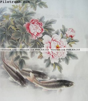 File tranh hoa mau don ve tay 261 (ảnh gốc) in trần xuyên sáng