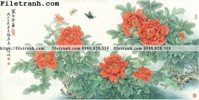 File gốc hoa mau don ve tay 291 (cho in UV) siêu nét