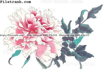 File gốc hoa mau don ve tay 298 (trang trí) phòng ngủ