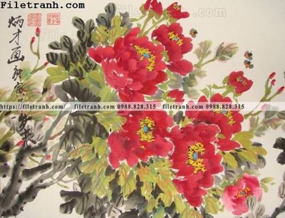 File in mica hoa mau don ve tay 307 (bản gốc) làm vách ngăn