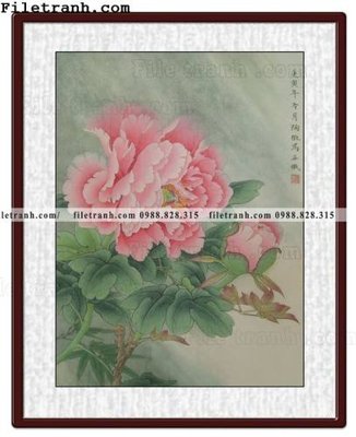 File gốc hoa mau don ve tay 322 (ảnh chi tiết) để in ấn