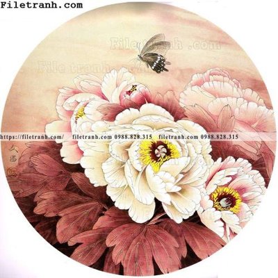 File in trần hoa mau don ve tay 323 (file gốc) hoa văn 3D