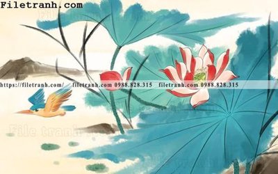 Download file gốc hoa sen mau nuoc 106 (in mica) trong suốt
