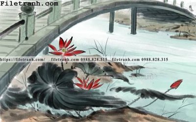 Tải file gốc hoa sen mau nuoc 125 dùng cho in ấn