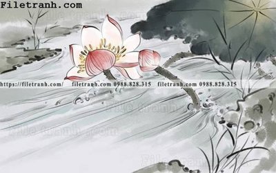 File gốc hoa sen mau nuoc 173 (PNG) nền trong suốt