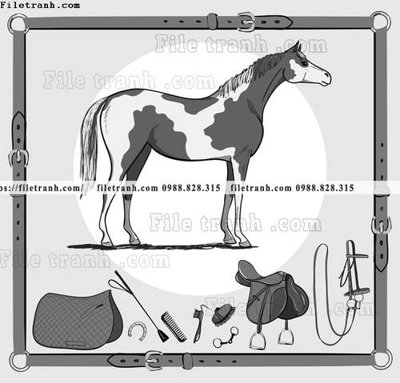 Download file gốc hoa tiet ngua Hermes 1518 (in lụa) hoa lá