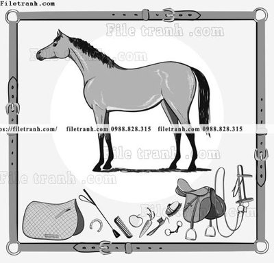 File in lụa hoa tiet ngua Hermes 1521 (tân cổ điển) hoa tiet ngua Hermes 1521