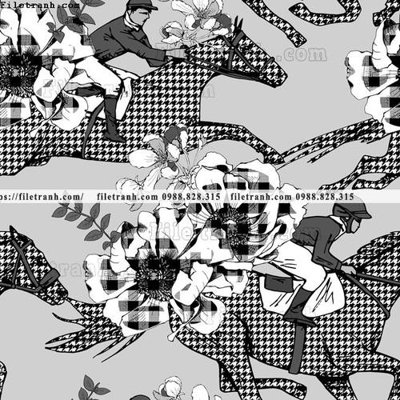 File gốc hoa tiet ngua Hermes 1544 (phiên bản chuẩn) để in ấn