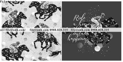 Download file gốc hoa tiet ngua Hermes 1556 (in mica) trang trí