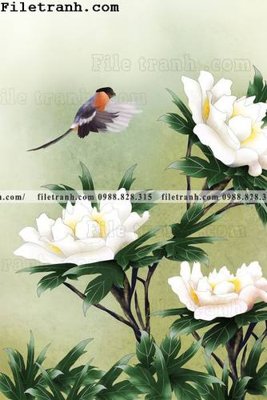 File gốc hoa va chim hien dai tranh dung 112 (phong cách) tối giản