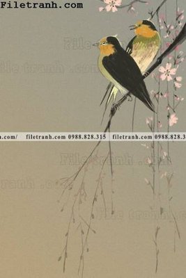 File tranh in trần hoa va chim hien dai tranh dung 121 (ảnh gốc siêu nét)
