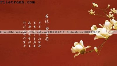 File gốc hoa va chim hien dai tranh dung 130 (in 3D) nghệ thuật