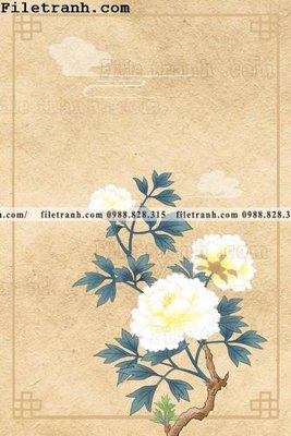 File tranh hoa va chim hien dai tranh dung 137 (bản gốc) treo quán cafe