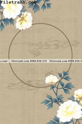 File gốc hoa va chim hien dai tranh dung 145 (in lụa) trang trí tường